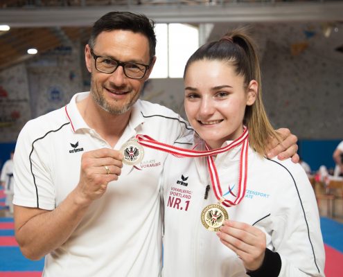 Österreichische Staatsmeisterschaft 2018 KARATE HOFSTEIG Karate Vorarlberg Kata Kumite Marijana Maksimovic Gerhard Grafoner