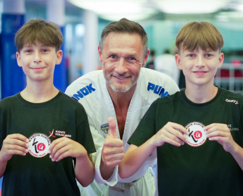 Kamo Kabiri Julian Spiegel Karate Austria Future Team 2025-1 Julian Spiegel und Kamo Kabiri im Karate Austria Future Team Karate Vorarlberg Karate Hofsteig