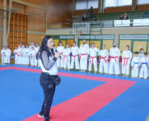 Engagierte Helferinnen und Helfer von Karate Hofsteig unterstützen die Durchführung der Landesmeisterschaft 2026 in Lauterach mit Einsatz und Teamgeist