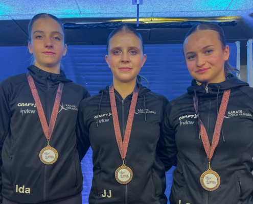 260926_KV Croatian Open Rijeka September 2026 KH Website-3 Ida Schwendinger, Julia Jochum und Lilly Coik mit Bronze im Kata Team bei den Croatian Open 2026